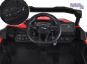 [PA0299] Buggy Can-Am Maverick 4x4 800W na akumulator 4x200W 24V/5Ah EVA ekoskóra - czerwony