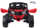[PA0299] Buggy Can-Am Maverick 4x4 800W na akumulator 4x200W 24V/5Ah EVA ekoskóra - czerwony