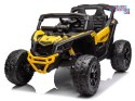 [PA0299] Buggy Can-Am Maverick 4x4 800W na akumulator 4x200W 24V/5Ah EVA ekoskóra - żółty
