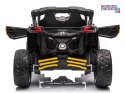 [PA0299] Buggy Can-Am Maverick 4x4 800W na akumulator 4x200W 24V/5Ah EVA ekoskóra - żółty