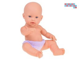 [ZA5007 SZ] Bobas lalka noworodek ubrana szara czapka sukienka maskotka królik