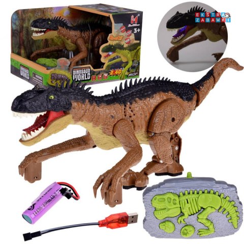 [RC0632 BR] Brązowy dinozaur prehistoryczna zabawka sterowana na pilota