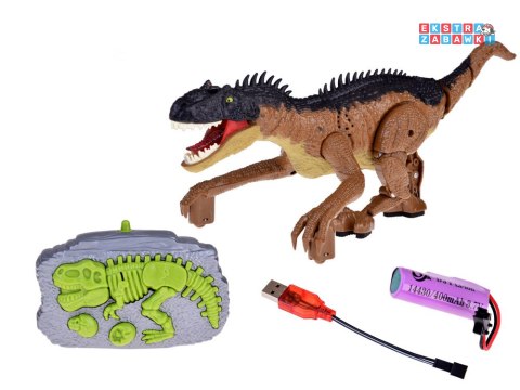 [RC0632 BR] Brązowy dinozaur prehistoryczna zabawka sterowana na pilota