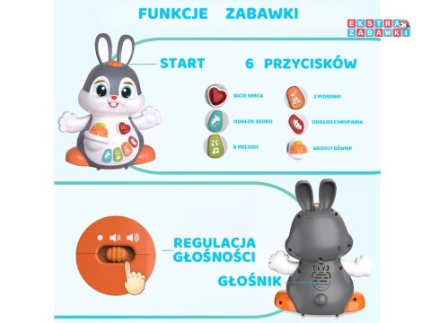 [ZA5071] Interaktywny tańczący królik zabawka do raczkowania dla dziecka