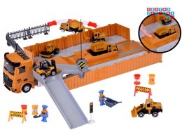 [ZA5065] Interaktywny zestaw Tir z rozkładana naczepa dźwig wózek widłowy