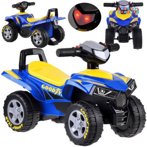 [ZA4988 NI] Jeździk Quad Goodyear pojazd z dźwiękiem i światłem