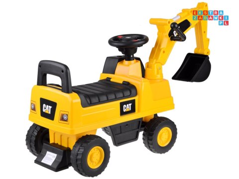Koparka Jeździk CAT z ruchoma łyżka schowek klakson ZA4898