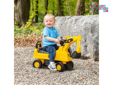 Koparka Jeździk CAT z ruchoma łyżka schowek klakson ZA4898