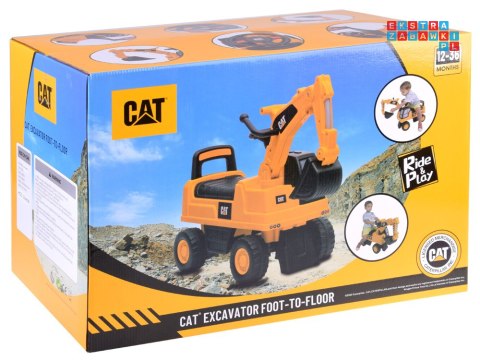 Koparka Jeździk CAT z ruchoma łyżka schowek klakson ZA4898