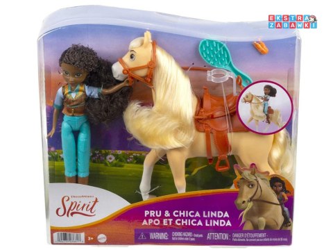 [ZA4925] Mattel Spirit Mustang duch wolności lalka Pru koń HFB90