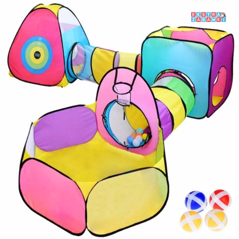 [ZA4974] Mega centrum zabawowe zestaw 5w1 namiot tunel namioty z tunelami