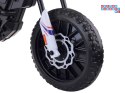 [PA0302] Motocykl Cross APRILIA RX125 dla dziecka na akumulator 2x35W 12V/4.5Ah - biały