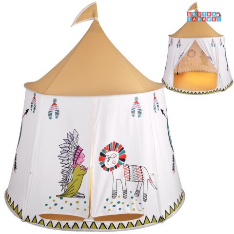[ZA4940] Namiot Indiański Tipi okrągły namiot do zabawy dla dzieci