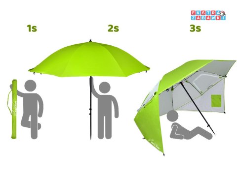 Parasol Plażowy Sopot Para Sole UPF 50+ Idealny na Plażę do Ogrodu SP0784