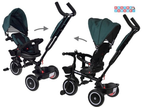 [SP0650 ZI] Rowerek dziecięcy trójkołowy Tiny Bike 3w1 z daszkiem orbacany