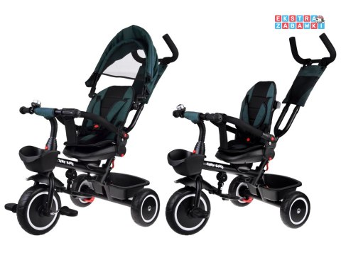 [SP0650 ZI] Rowerek dziecięcy trójkołowy Tiny Bike 3w1 z daszkiem orbacany