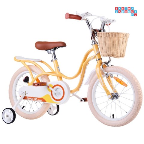 RoyalBaby Rower 16 Little Swan retro dziecięcy koszyk kółka boczne RB16-18