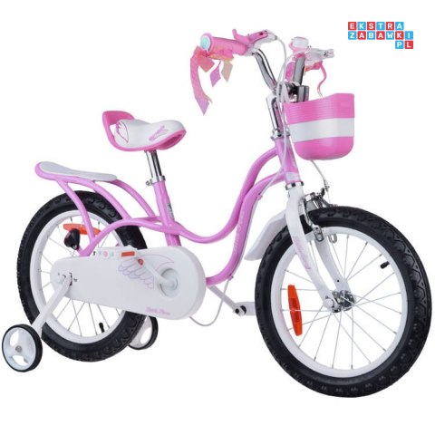 RoyalBaby Rower 16" Little Swan retro dziecięcy koszyk kółka boczne RB16-18