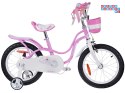 RoyalBaby Rower 16" Little Swan retro dziecięcy koszyk kółka boczne RB16-18