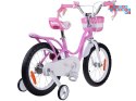 RoyalBaby Rower 16" Little Swan retro dziecięcy koszyk kółka boczne RB16-18
