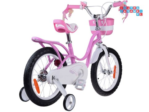 RoyalBaby Rower 16" Little Swan retro dziecięcy koszyk kółka boczne RB16-18