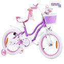 RoyalBaby Rower dziecięcy STAR GIRL 16cal koszyk kółka boczne RB16G-1