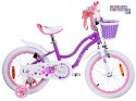 RoyalBaby Rower dziecięcy STAR GIRL 16cal koszyk kółka boczne RB16G-1