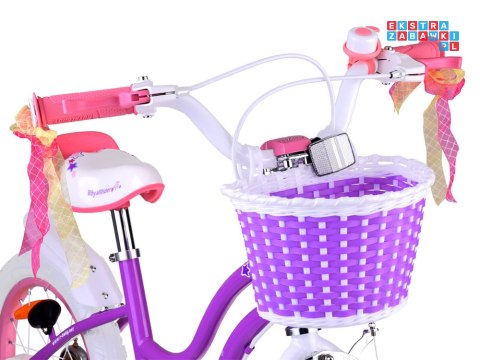 RoyalBaby Rower dziecięcy STAR GIRL 16cal koszyk kółka boczne RB16G-1