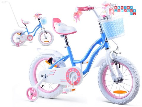 RoyalBaby Rower dziewczęcy STAR GIRL 14cal niebieski RB14G-1
