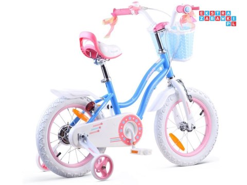 RoyalBaby Rower dziewczęcy STAR GIRL 14cal niebieski RB14G-1