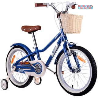 RoyalBaby Uroczy Miejski Rower z koszykiem dziecięcy Eurocle 18" RB18B-38