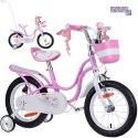 RoyalBaby dziecięcy Rower 14" Little Swan koszyk kółka boczne RB14-18