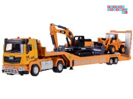 Tir Laweta Koparka i Spychacz Zestaw z dźwiękiem Małego Budowlańca ZA5008