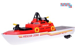 [RC0640] Zdalnie sterowana duża łódź strażacka pływa strzela wodą świeci