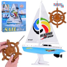 [RC0639] Zdalnie sterowany jacht żaglowy żaglówka na pilota koło sterowe