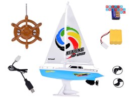 [RC0639] Zdalnie sterowany jacht żaglowy żaglówka na pilota koło sterowe