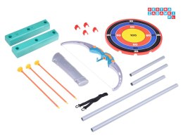 [SP0773] Zestaw łuczniczy łuk tarcza kołczan strzały zabawa w celowanie