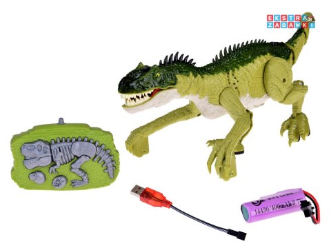 [RC0632 ZI] Zielony dinozaur prehistoryczna zabawka zdalnie sterowana na pilota