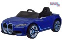 [PA0310] Autko BMW i4 na akumulator 12V/7Ah z pilotem led EVA ekoskóra - niebieski