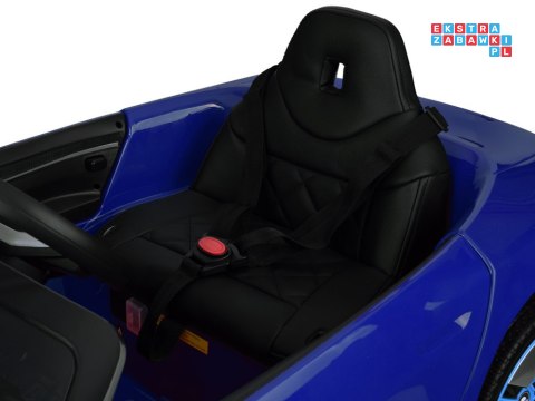 [PA0310] Autko BMW i4 na akumulator 12V/7Ah z pilotem led EVA ekoskóra - niebieski