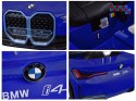 [PA0310] Autko BMW i4 na akumulator 12V/7Ah z pilotem led EVA ekoskóra - niebieski