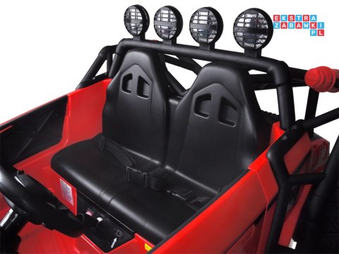 [PA0281] Buggy Racing dwuosobowy terenowy na akumulator 2x200W 24V/7Ah pilot - czerwony