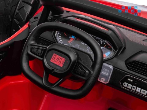 [PA0281] Buggy Racing dwuosobowy terenowy na akumulator 2x200W 24V/7Ah pilot - czerwony