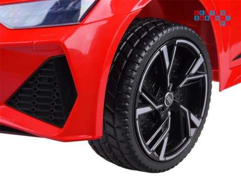 [PA0297] Audi RS 6 na akumulator 2x25W 12V/7Ah EVA ekoskóra MP3 - czerwony