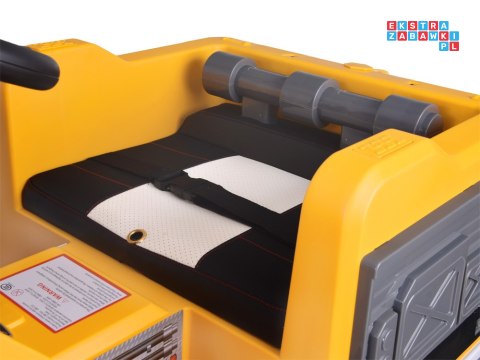 [PA0317] Duży dźwig na akumulator 12V/10Ah ruchomy hak światło dźwięk bujanie - żółty