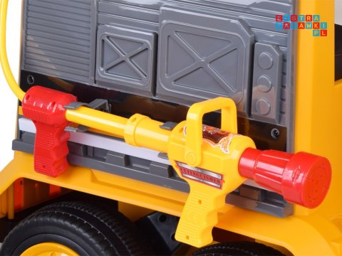 [PA0317] Duży dźwig na akumulator 12V/10Ah ruchomy hak światło dźwięk bujanie - żółty