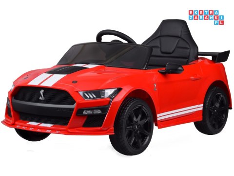 [PA0306] Ford Mustang Shelby GT500 na akumulator 2x35W 12V/10Ah pilot EVA bluetooth - czerwony