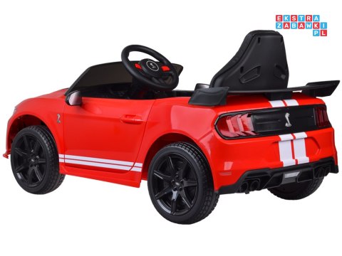 [PA0306] Ford Mustang Shelby GT500 na akumulator 2x35W 12V/10Ah pilot EVA bluetooth - czerwony
