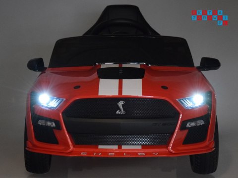 [PA0306] Ford Mustang Shelby GT500 na akumulator 2x35W 12V/10Ah pilot EVA bluetooth - czerwony