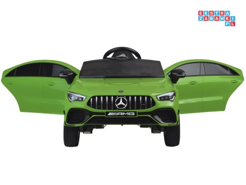 [PA0307] Mercedes AMG CLA 45S na akumulator 4x4 12V/10Ah efekt bujania Bluetooth pilot - zielony